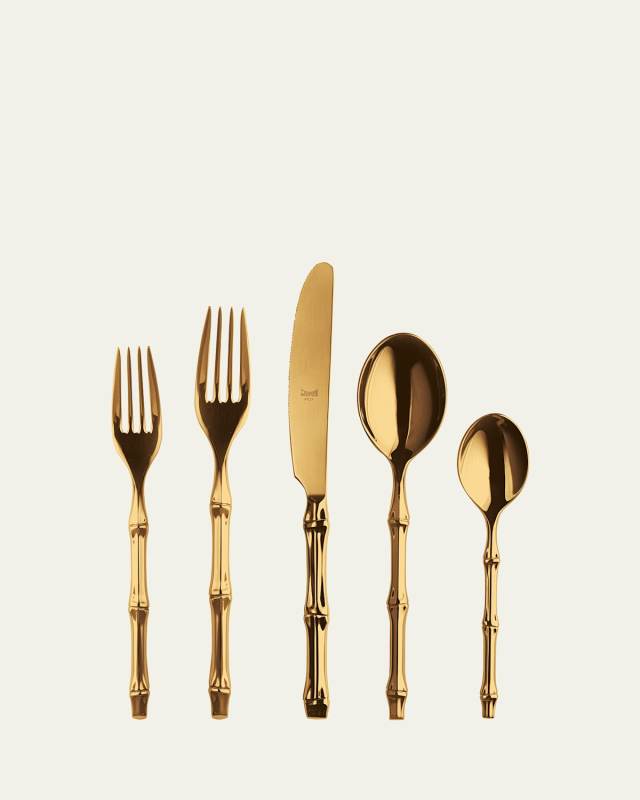 Bali Gold Mirror 5-Piece Flatware Place Setting
